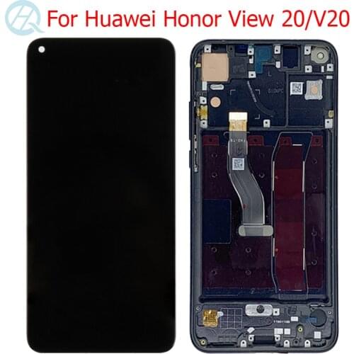 Original Nova 4 LCD For Huawei Honor View 20 V20 Display With Frame 6.4" Honor V20 VCE-AL00 LCD Touch Screen Digitizer Assembly