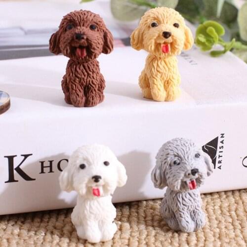 36pcs/lot Kawaii Dog Shape Rubber Pencil Eraser Students Gift Student Kids Supplies Art Drawing Eraser Wholesale