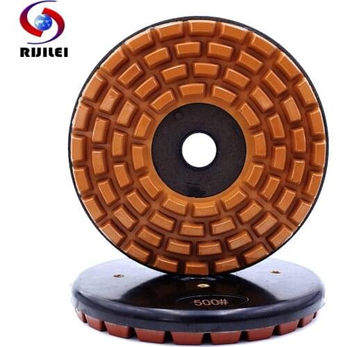 RIJILEI 200mm Resin Bond Diamond Grinding Disc 8Inch Marble Diamond Grinding Plate Polishing Pad For Concrete Granite YG30