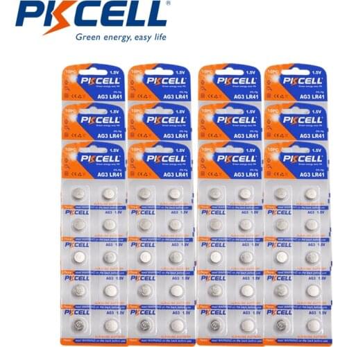 120Pcs AG3 LR41 Button Coin Battery Alkaline 384 392 SR41W SR41 L73 battery 1.5V 35mAh Batte for flashlights toys watches