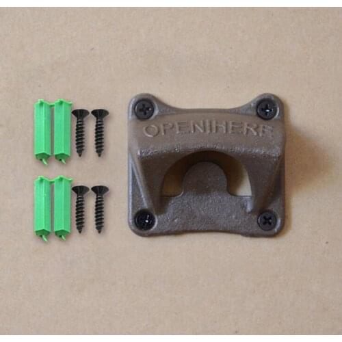 Chic Vintage Antique Iron Wall Mounted Bar Beer Bottle Cap Opener with screw,Kitchen Tools Bottle Opener Beer Opener With screw