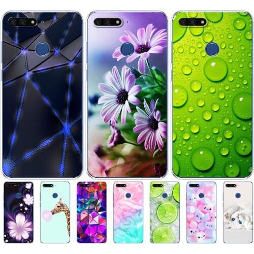Silicone case for 5.99-inch Huawei Honor 7C mobile phone case, for Honor 7C Pro mobile phone case Soft TPU mobile phone back
