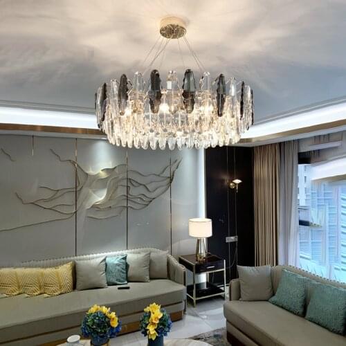 Modern Luxury Crystal Pendant Lights Indoor Lighting Led Lamp Bedroom Living Dining Room Villa Deco Hanging Light Fixture Lustre