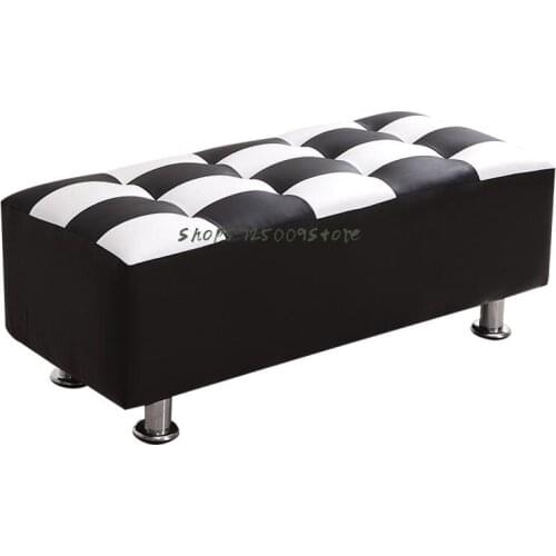Fitting Room Sofa Rest Stool Clothing Store Long Storage Stool Try To Change Shoes Leather Low Stool Household Shoes