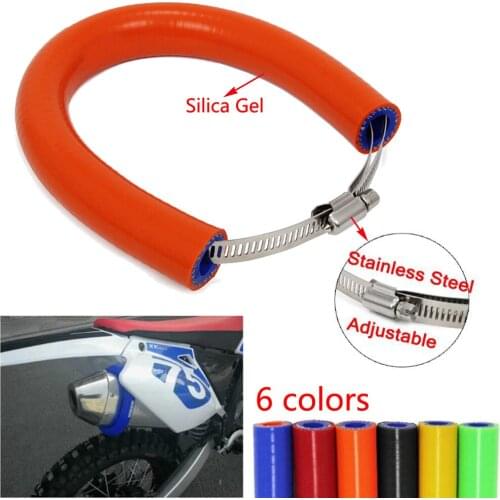 Universal Motorcycle Exhaust Pipe Protector Guard Motocross Escape Moto Muffler Heat Shield Cover Anti-hot For pit dirt bike pcx