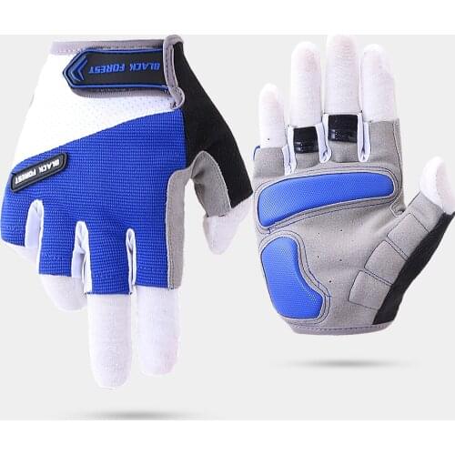 Cycing Bike Bicycle Gloves Outdoor Sports Breathable Bike Gloves Half Finger Cycling Gloves Anti-Slip Bike Glove