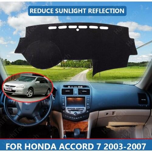 Car Inner Dashboard Cover Capet Cape for Honda Accord 7 2003-2007 Dashmat Sunshade Pad Cover Dash Mat