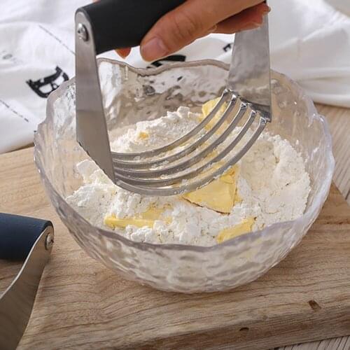 1pc Butter Blender Stainless Steel Baking Dough Cutter Professional Pastry Cutter with Blades Kitchen Tool