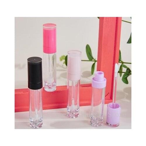 10-50pcs 8ml Empty Lip Gloss Tube black pink purple lipgloss bollte tube DIY Tool cylindrical lipgloss tube container wholesale