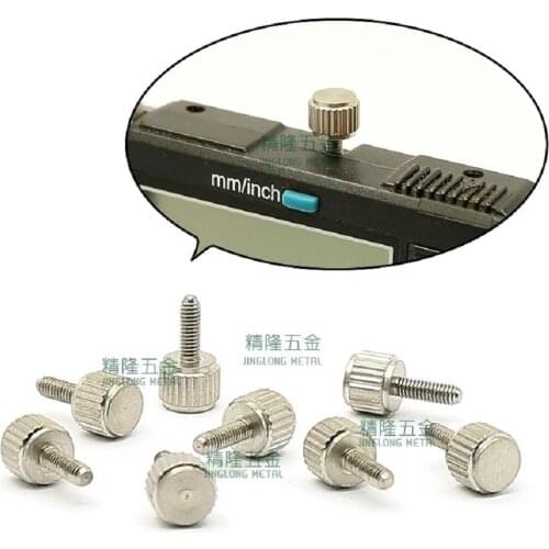 100pcs/lot M2.5*7.5 GB835 Stainle steel manual adjustment thumb screw caliper fix screws M2.5x7.5