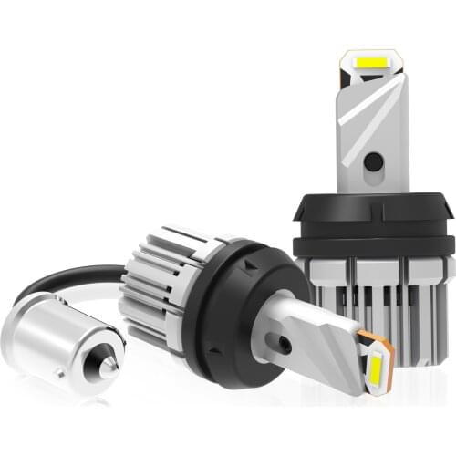 2Pcs Car Backup LED Reverse Lights 1156 BA15S P21W LED Bulbs With CSP Chips 12V 21W 6000K Xenon Bright White Canbus Error Free