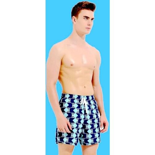 Swimming Anti-Splashing Holiday Plaid Shorts Tide Male Youth Beach Pants Quick-Drying Large Size Loose Leisure Trunks By Fairchi