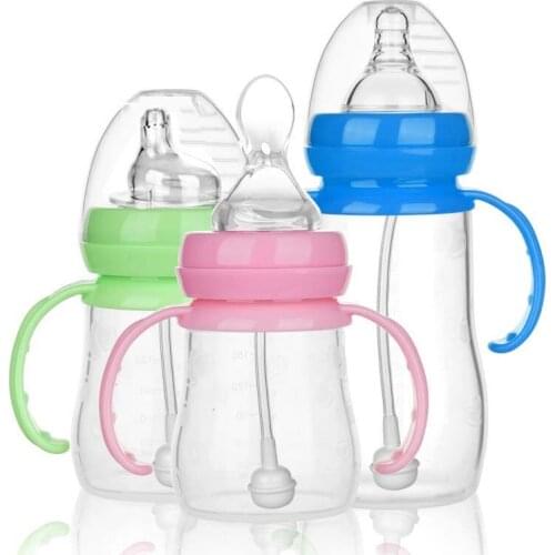 3 Use 150/240ml Baby Silicone Care Feeding Spoon Bottle Extrusion Type Feeding Infant Kids Rice Supplement Feeder Safe Tableware