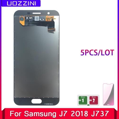 5 Pcs/Lot Lcds For Samsung J7 2018 J737 LCD Display Screen Touch Digitizer Assembly For Samsung Galaxy J7 2018 LCD J737