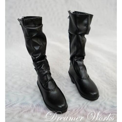 Doll accessories bjd boots shoes 1/3 female girl bjd Suigintou similar boots high-heel leather cool women doll shoes