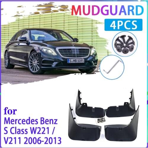 Car Mud Flaps for Mercedes Benz S Class W222 2014~2019 2015 2016 2017 Mudguard Splash Guards Fender Mudflaps Auto Accessories