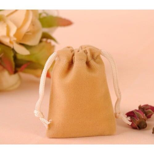 Velvet Bags Jewellery Pouches 50pcs/lot 9x12cm Yellow Beautiful Gift Bags Package Fabric Gift Pouch Gift Velour