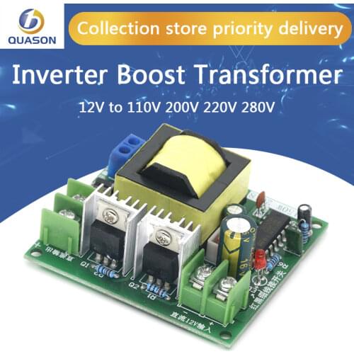 DC-AC Converter 12V to 110V 200V 220V 280V 150W Inverter Boost Board Transformer