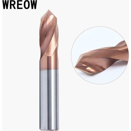 Dia 6mm 90 degree 2 Flutes chamfering milling cutter Tungsten Steel Mill Router Bit Chamfer Cutter Tool