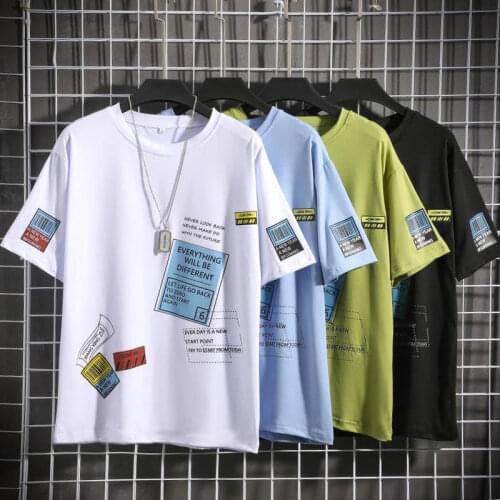 New Summer Womens T-Shirts Hop Hip Harajuku Round Collar Half sleeve Tops Tees Women Fashion Streetwear Sports Female T Shirts