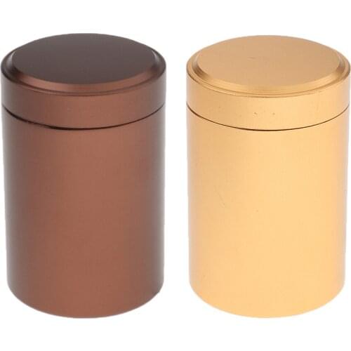 2pcs Aluminium Pill Fob Waterproof Capsule Match Case Battery Holder Outdoor Survival Storage Container Dry Box Tea Caddy