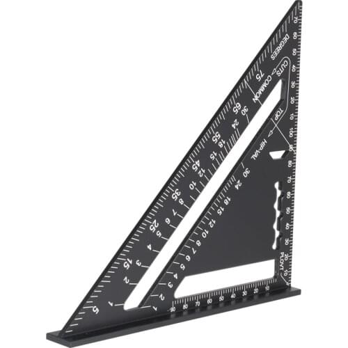 Hot Sale Aluminum Ruler Carpenter Square 7 Inch Measuring Layout Tool for Teaching Daily