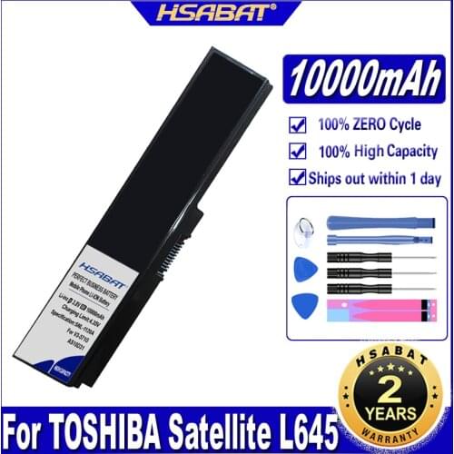 HSABAT PA3817 PA3817U 10000mAh Battery for TOSHIBA Satellite L645 L655 L700 L730 L735 L740 L745 L750 L755 PA3817U-1BRS 3817