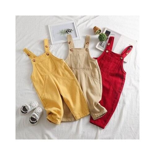 Baby Boys Fashion Overalls 2020 Autumn New Baby Boys and Girls Fashion Suspender Pants Kids Cowboy Overalls Girl Overalls 1-4Y