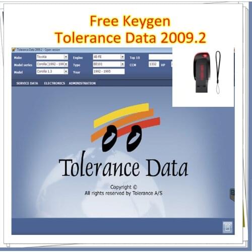 2021 Hot Car Software Tolerance Data 2009.2 Auto Repair Program Data with Free Keygen Install Video Guide Car Repair Software