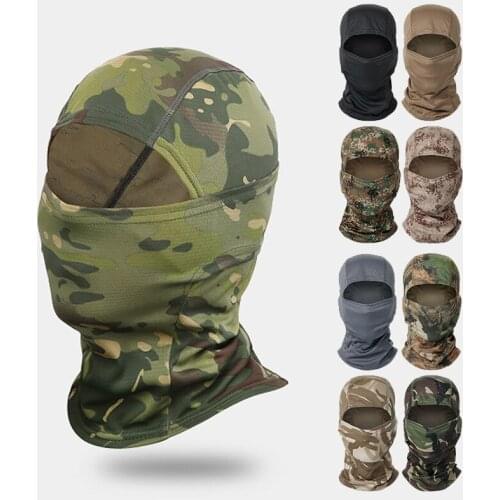 Mege Military Camouflage Balaclava Outdoor Airsoft Paintball CS War Hood Protection Army Tactical Balaclava Head Face Mask Cover