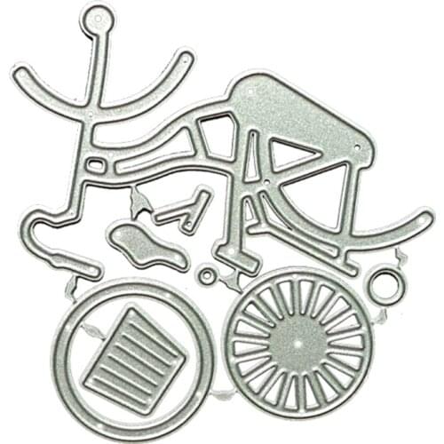 Bicycle Metal Cutting Dies Stencil DIY Scrapbooking Album Paper Card Template