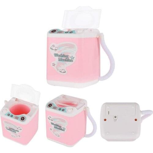 Mini Electric Cosmetic Washing Machine Simulation Washer Machine For Children House Play Electric Play House Prentend Toys