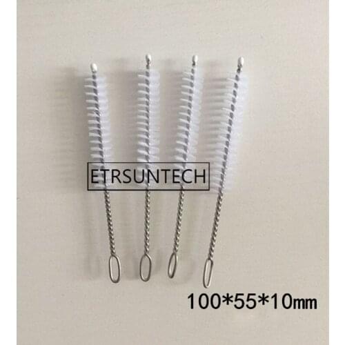1000pcs Reusable Straw Cleaning Brushes 10cm Stainless Steel Wash Drinking Pipe Straw Brush Cleaner Kitchen Accessories