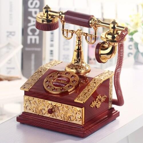 Lover Wedding Home decor Music Box Classical Red Telephone Figurine Desktop Jewelry Box Luxurious Gift High Quality Music Box