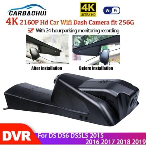 New 4K Car DVR Wifi Video Recorder Dash Camera Night Vision Control Phone APP HD 2160P For DS DS6 DS5LS 2015 2016 2017 2018 2019