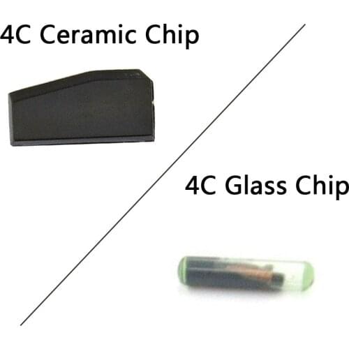 OkeyTech Car Key Chip Carbon Ceremic Glass Blank ID 4C Transponder Chip for Toyota for Ford Auto Transponder Chip Free Shipping