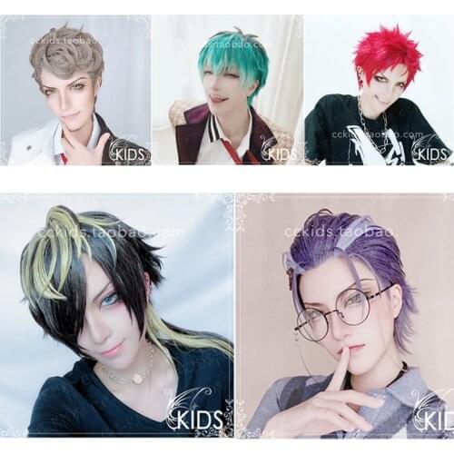Division Rap Battle DRB Sasara Nurude Tsutsujimori Rosho Harai Kuko Aimono Jushi Amaguni Hitoya Wigs Synthetic Hair Cosplay Wigs