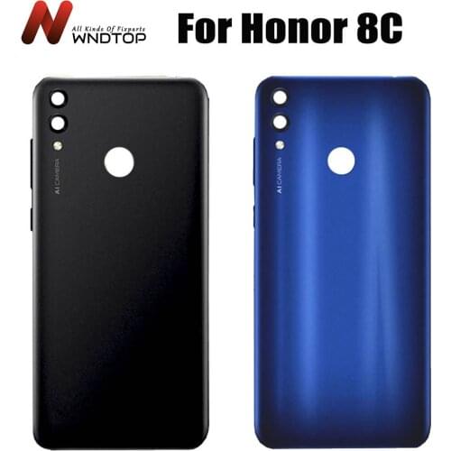 Full New For Huawei Honor 8C Back Battery Cover Door Rear Housing Case With Lens For Honor 8C Battery Cover Replacement BKK-L21