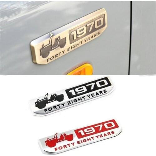 Apply to 2019-2020 Suzuki jimny JB74 Exterior accessories rear door logo 1970 Memorial