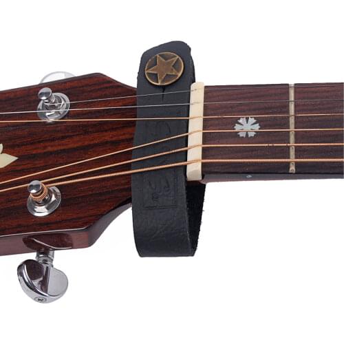 Guitar Straps Faux Leather Strap Hook Button For Acoustic / Folk / Classic Guitar Durable Guitars Basses Parts Acces