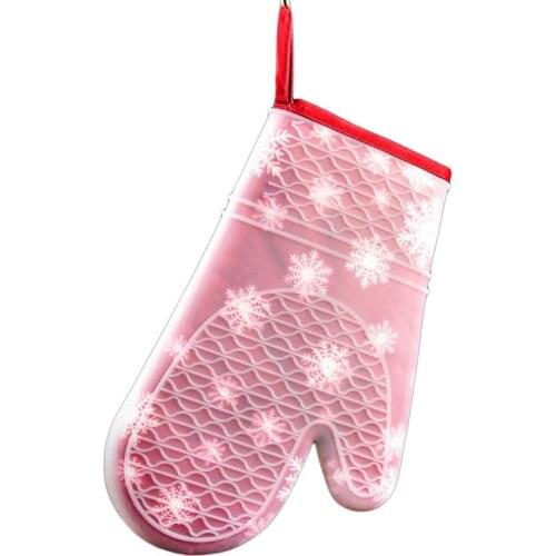 Christmas supplier Anti-Skid Cotton thick microwave oven gloves High-temperature hot insulation gloves Microwave Oven Supplier