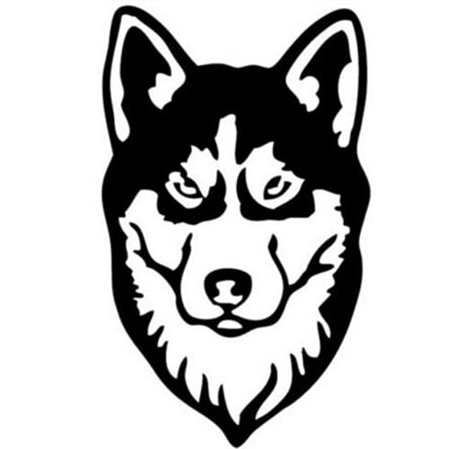 Siberian Husky Car Sticker For Truck Window Bumper For Auto SUV Door Kayak Vinyl Decal