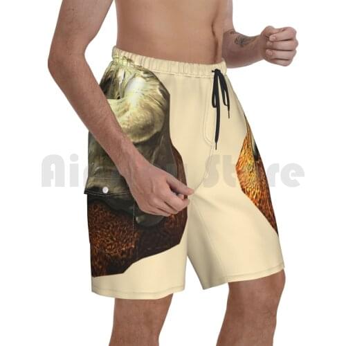 Sweet Roll This! Beach Shorts Men Beach Pants Swimwear Skyrim Elder Scrolls V Elder Scrolls Watch The Skies