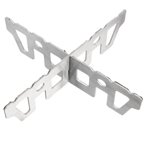 For Outdoor Picnic Camping Alcohol Stove Cross Stand Rack Shelf Stainless Steel Stove Support Stand Rack Part