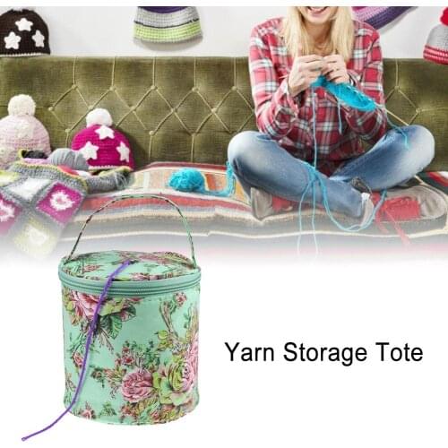 1Pcs Knitting Bag Home Daily Yarn Storage Bag Wool Yarn Crochet Sewing Needle Handbag Weaving Tool Tote Yarn Storage