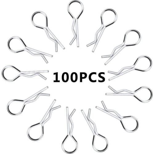 100PCS Stainless Body Shell Clip Pin For HSP RC 1/16 Car Buggy Truck HSP Traxxas Vehicles