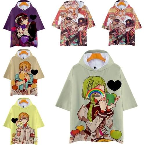 2020 Fashion Anime Toilet-bound Jibaku Shounen Hanako-kun Cosplay Costumes Nene Yashiro T-shirt 3D Print Funny Costumes Tshirts