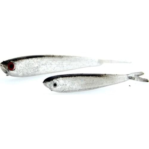 5pcs Saltwater Freshwater Fishing soft Lures Silicone Minnow Worms Wobblers Artificial Bait Bass Tackle Jigs