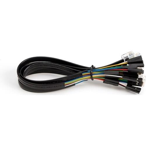 50pcs Dupont Dupond Cable Jumper Wire Female to 6Pin LEGO EV3 for Micro:bit Microbit Robotbit 6P6C to Dupont 2.54mm Connector