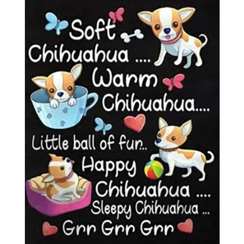 5D DIY Blackboard Words Puppy Diamond Painting Full Drill Embroidery Cross Stitch Mosaic Craft Kit Home Decor Christmas Gift